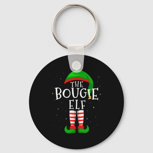 The Bougie Elf Funny Matching Family Group Christm Sleutelhanger (Voorkant)