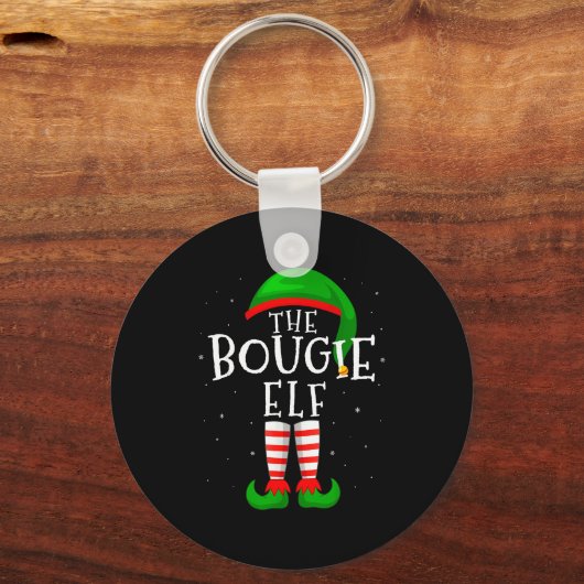 The Bougie Elf Funny Matching Family Group Christm Sleutelhanger (Voorkant)