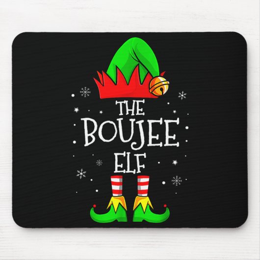 The Boujee Elf Group Matching Family Christmas Xma Muismat (Voorkant)