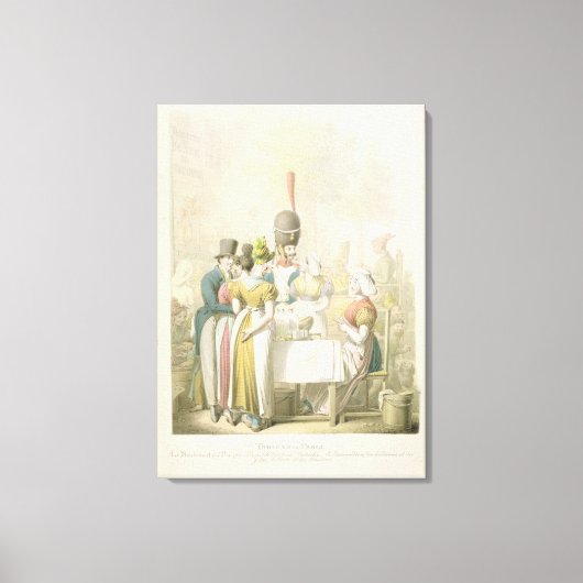 The Boulevard du Temple uit 'Tableau de Canvas Afdruk (Voorkant)