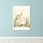 The Boulevard du Temple uit 'Tableau de Canvas Afdruk (Insitu (Houten vloer))