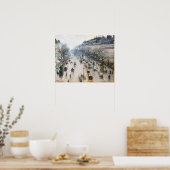The Boulevard Montmartre 1897 van Camille Pissarro Poster (Keuken)