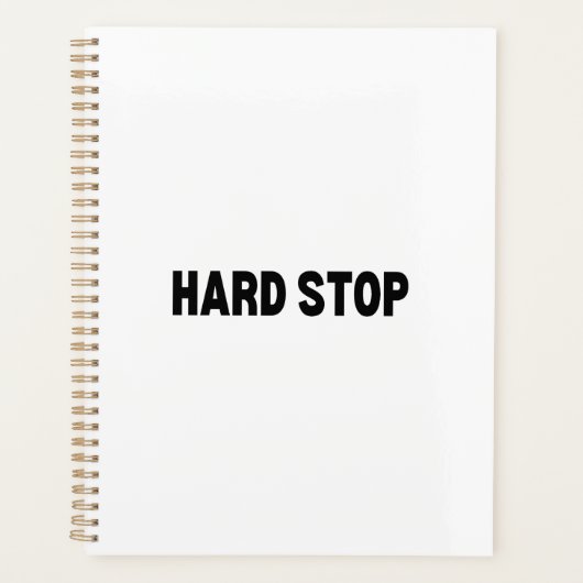 The Boundary Architect | Hard Stop Daily Planner (Voorkant)