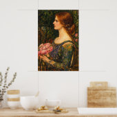 The Bouquet by John William Waterhouse Poster (Keuken)