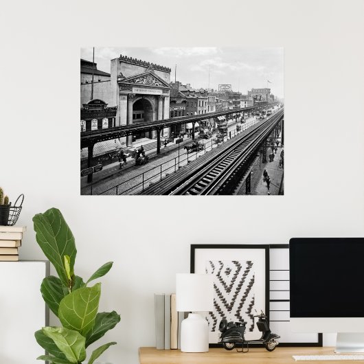 The Bowery, NYC, 1900 Poster (Thuiskantoor)