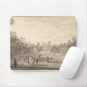 The Bowling Green te Claremont, 1738 (graving) Muismat (Met muis)