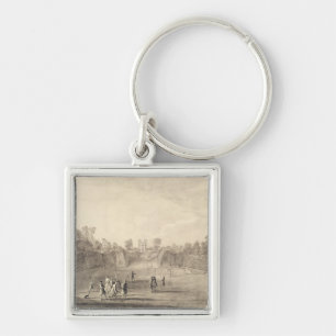 The Bowling Green te Claremont, 1738 (graving) Sleutelhanger