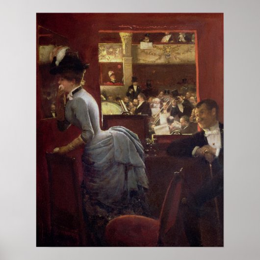 The Box by the Stalls, c.1883 Poster (Voorkant)