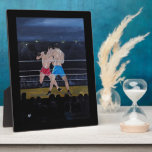 The Boxers Painting by Alfred Fox Fotoplaat<br><div class="desc">The Boxers Painting by Alfred Fox.</div>