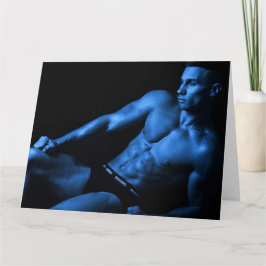 The Boy in Blue Hot Guy Groeten Kaart