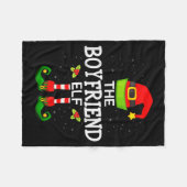 The Boyfriend Elf Christmas Family Matching Pajama Fleece Deken (Voorkant (Horizontaal))
