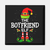 The Boyfriend Elf Christmas Family Matching Pajama Magneet (Voorkant)