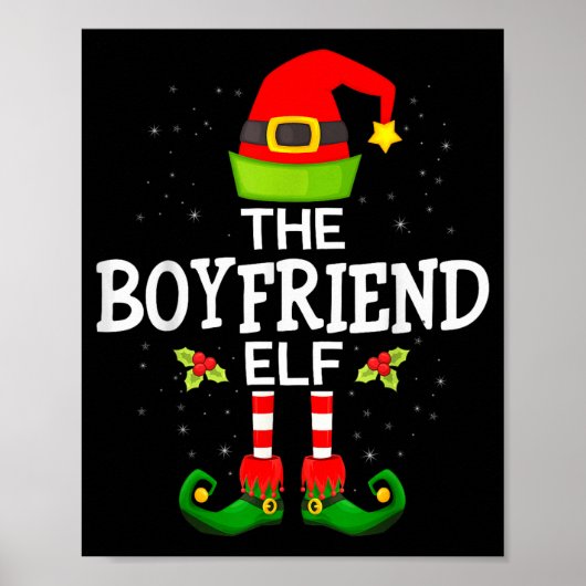The Boyfriend Elf Christmas Family Matching Pajama Poster (Voorkant)
