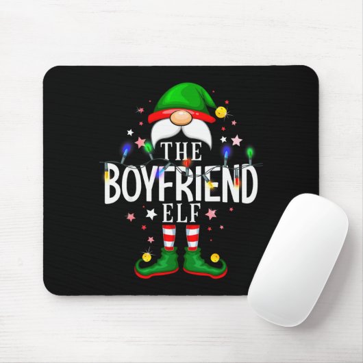 The Boyfriend Elf Christmas Family Pajama Party  Muismat (Met muis)