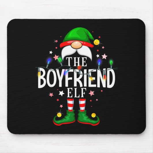 The Boyfriend Elf Christmas Family Pajama Party  Muismat (Voorkant)