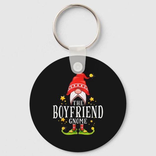 The Boyfriend Gnome Christmas Matching Sleutelhanger (Voorkant)
