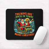 The Boys Are Back In Town Merry Christmas Design Muismat (Met muis)