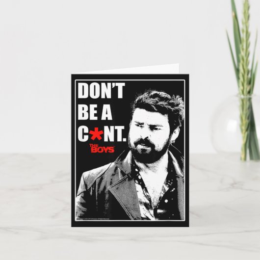 The Boys Butcher Don't Be A... Small Kaart (Voorkant)