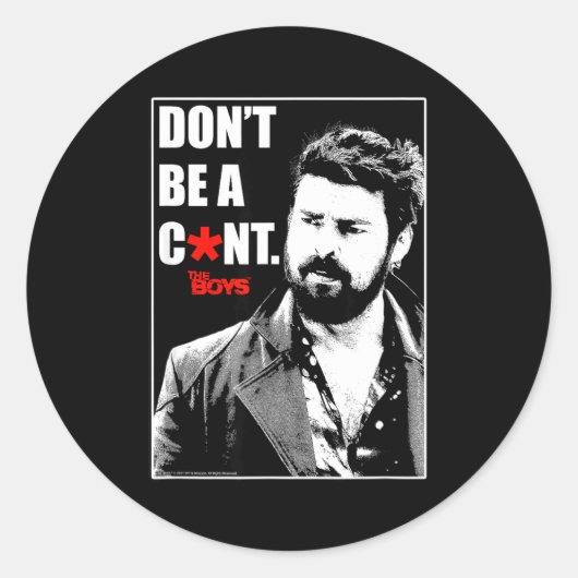 The Boys Butcher Don't Be A... Small  Ronde Sticker (Voorkant)