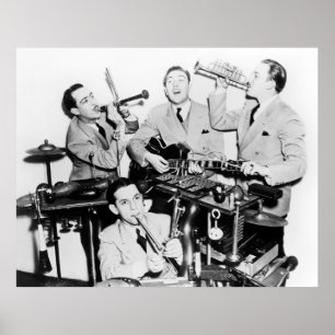 The boys in the bandvintage, music, band, retro, s poster