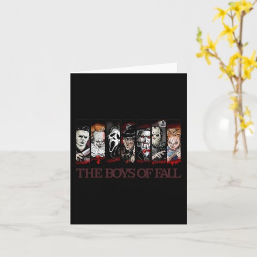 The Boys Of Herfst  Enge Horrorfilm Hallow Kaart (Gele Bloem)