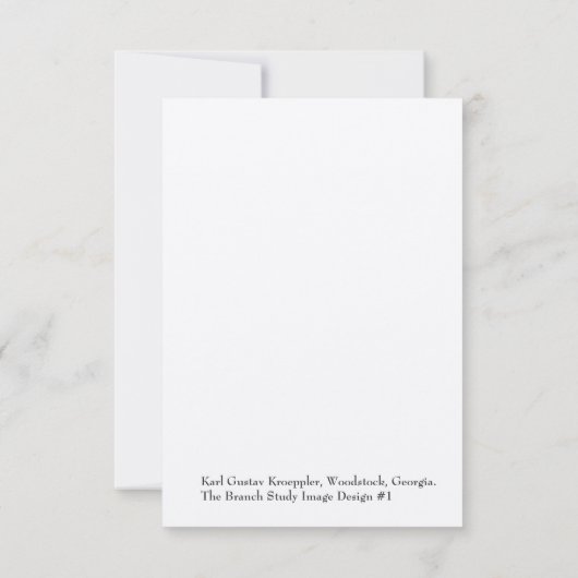 The Branch Study -Dank u wel Kaart (Achterkant)