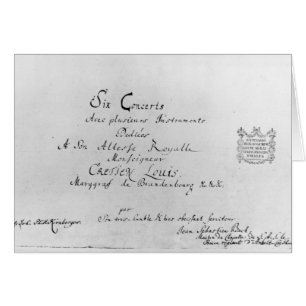 The Brandenburg Concertos, 1721