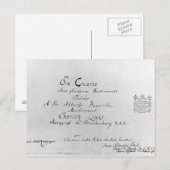 The Brandenburg Concertos, 1721 Briefkaart (Voorkant / Achterkant)
