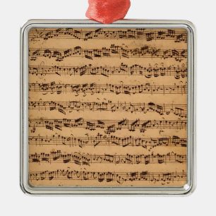 The Brandenburger Concertos No.5 D-Dur, 1721 Metalen Ornament