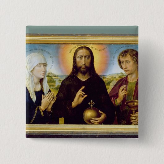 The Braque Family Triptych, St. John the Vierkante Button 5,1 Cm (Voorkant)