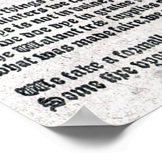 The Brave English Gypsy' Poster (Hoek)