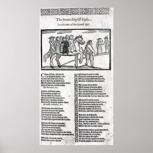 The Brave English Gypsy' Poster (Voorkant)