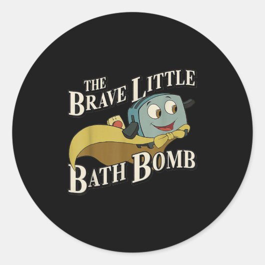 The Brave Little Bath Bomb  Ronde Sticker (Voorkant)