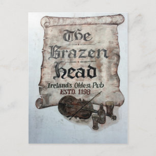 The Brazen Head pub, Dublin, Ierland Briefkaart