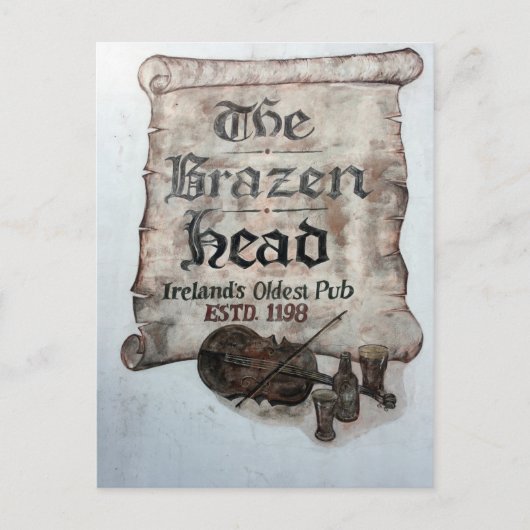 The Brazen Head pub, Dublin, Ierland Briefkaart (Voorkant)