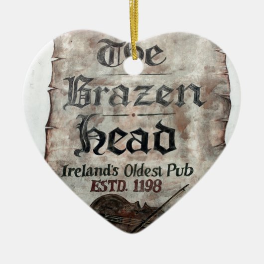 The Brazen Head pub, Dublin, Ierland Keramisch Ornament (Voorkant)