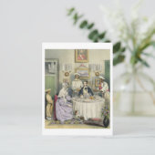 The Breakfast, bord 3 van 'Anglo Indians', engra Briefkaart (Staand voorkant)