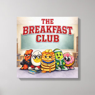 The Breakfast Club - Foodie Vrienden Canvas Afdruk