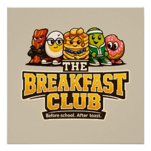 The Breakfast Club - Foodie Vrienden Perfect Poster