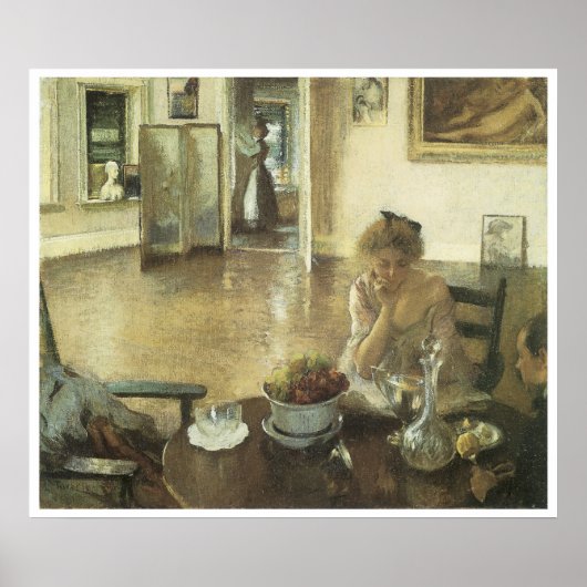 The Breakfast Room, 1903 Edmund Charles Tarbell Poster (Voorkant)