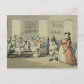 The Breakfast, van "Scenes at Bath" (met/c & inkt  Briefkaart (Voorkant)