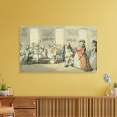 The Breakfast, van "Scenes at Bath" (met/c & inkt Canvas Afdruk (Insitu (Woonkamer))