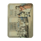 The Breakfast, van "Scenes at Bath" (met/c & inkt Magneet (Verticaal)