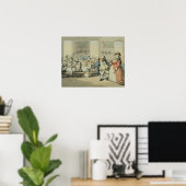 The Breakfast, van "Scenes at Bath" (met/c & inkt  Poster (Thuiskantoor)