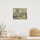 The Breakfast, van "Scenes at Bath" (met/c & inkt  Poster (Keuken)
