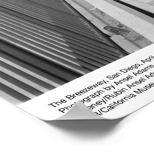 The Breezeway, San Diego, 1966 Poster (Hoek)