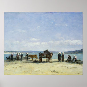 The Breton Fishermen's Wives, 1870-73 (olie op pit Poster