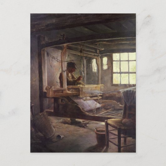 The Breton Weaver, 1888 Briefkaart (Voorkant)