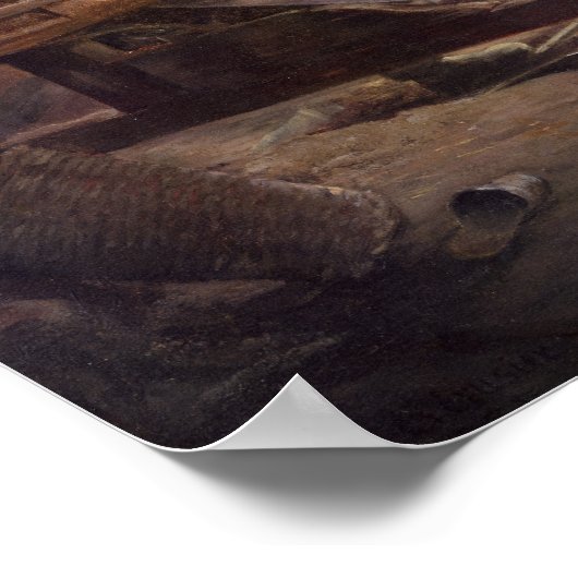 The Breton Weaver, 1888 Poster (Hoek)