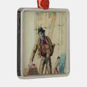 The Bricklayer's Laborer Metalen Ornament (Rechts)